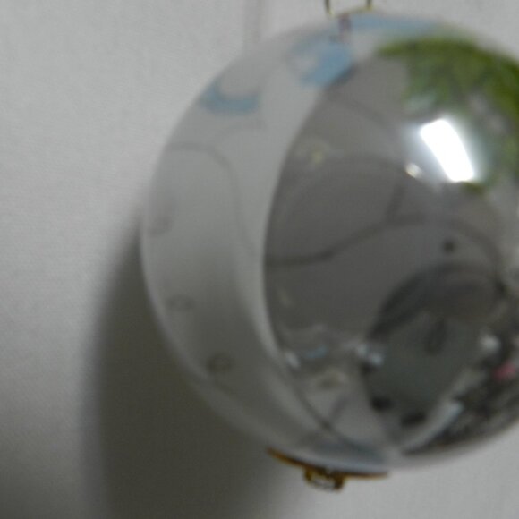 Li Bien Vintage 2007 Doves w/ Heart blown glass Ornament Christmas round w/ Box - Picture 5 of 5